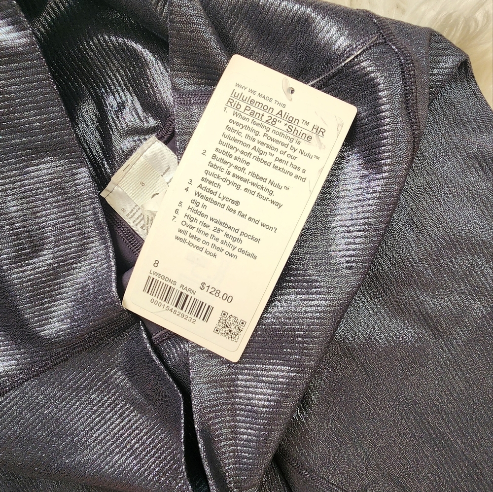 Lululemon align HR Rib pant 28" shine - Picture 6 of 10